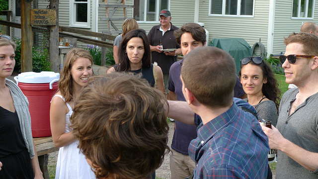 Crowd with Bride to Be.