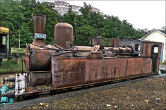 Le Creusot (71) 17 juin 2024. Matériel ferroviaire à la retraite.