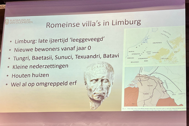 Talk about Roman villas in Limburg