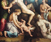 Detail of The Birth of Bacchus by Giulio Romano in the Getty Center, June 2016