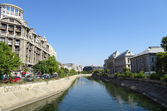 Looking Down The Dambovita River