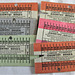 London Transport old bus tickets.