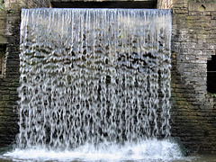 newstead abbey, notts , c19 waterfall