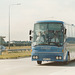 Central Coachways (WMT) 1908 (E908 UOH) on the A11 at Barton Mills - 3 Sep 1988 (73-26)