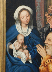 Detail of The Adoration of the Magi by Quentin Metsys in the Metropolitan Museum of Art, January 2020