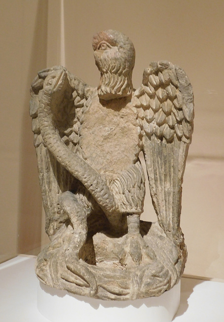 Sculpture of an Eagle Fighting a Serpent in the Metropolitan Museum of Art, March 2019