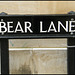 Bear Lane sign