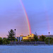 Regenbogen über dem Reichstagsgebäude