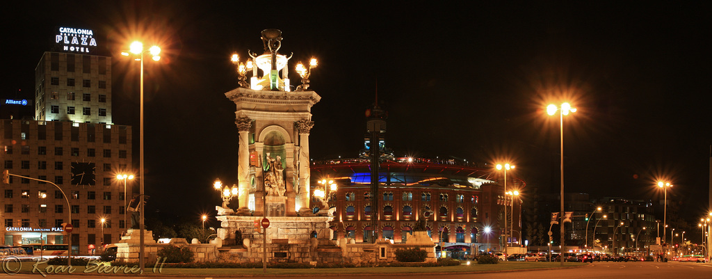 Plaça d'Espanya, Barcelona, Spain.