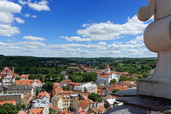 Aussicht vom Glockenturm der Universitätskirche Vilnius (© Buelipix)