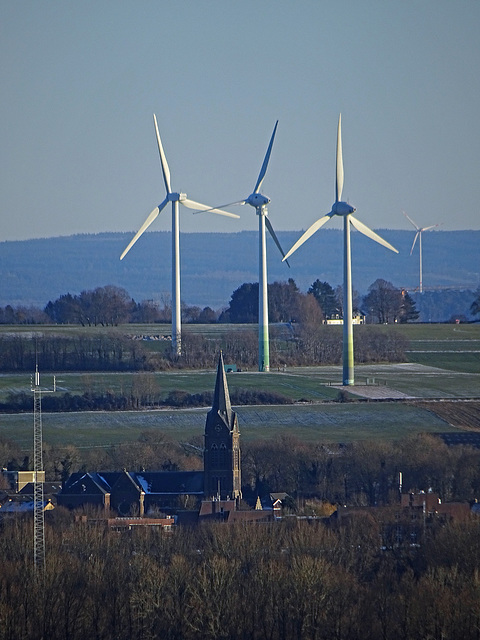 view to Church of Bocholtz from Huls /Simpelveld._NL