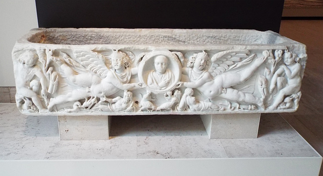 Sarcophagus for a Young Boy in the Archaeological Museum of Madrid, October 2022