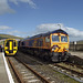 66 737 at Achnasheen station