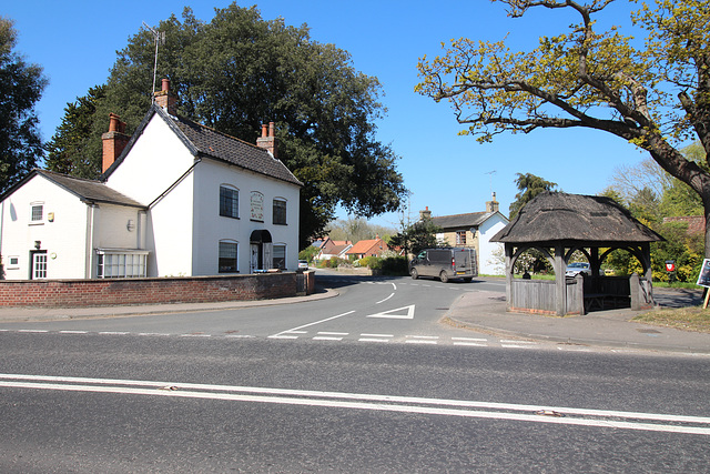 High Street Yoxford from Brook Street