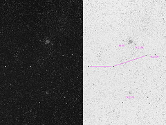 Starclusters in Gemini (view on black)