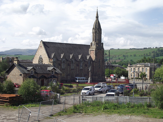 Dingwall church, from the station.