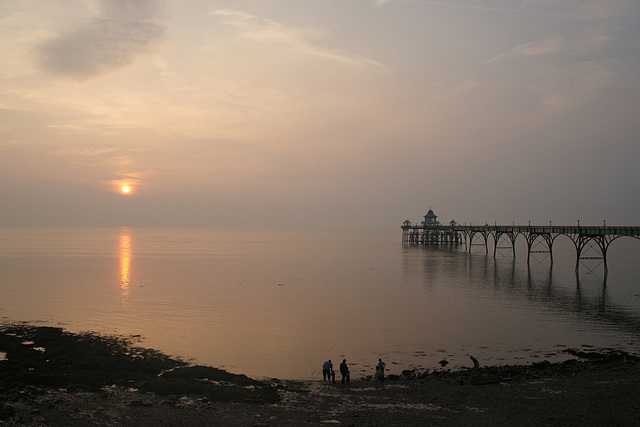 Clevedon At Dusk