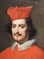 Detail of a Portrait of Camillo Astalli by Velazquez in the Metropolitan Museum of Art, July 2023