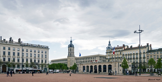 Auf dem Place Bellecoure in Lyon