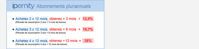 Abonnements pluriannuels