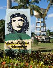 Che sign, sugar museum, Cuba