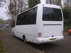 David Moore (Dave's Travel) X649 GJU in Bury St. Edmunds - 12 Nov 2011 (DSCN7153)