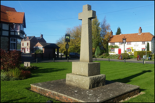 village green and war memorial