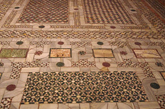 Marble mosaic floor