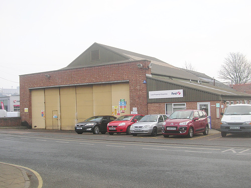 DSCN7540 First Eastern Counties garage in Bury St. Edmunds - 4 Feb 2012