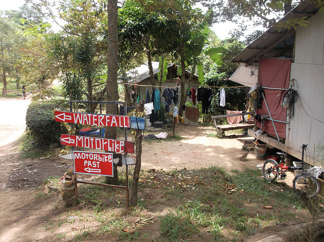 Chute et séchage de linge / Waterfall and drying clothes