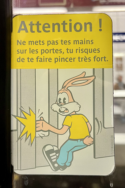 Paris 2024 – Rabbits have to be careful in the metro