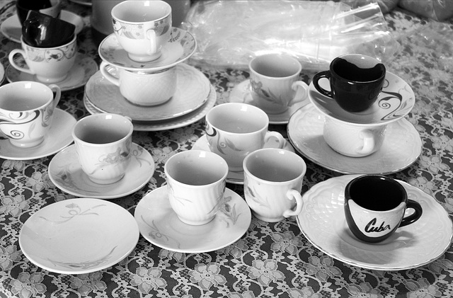 Cups in a home, Remedios, Cuba