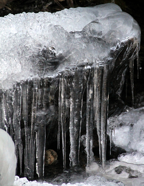 Murs de stalactites