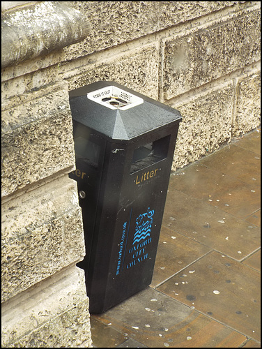 new-style OCC black litter bin