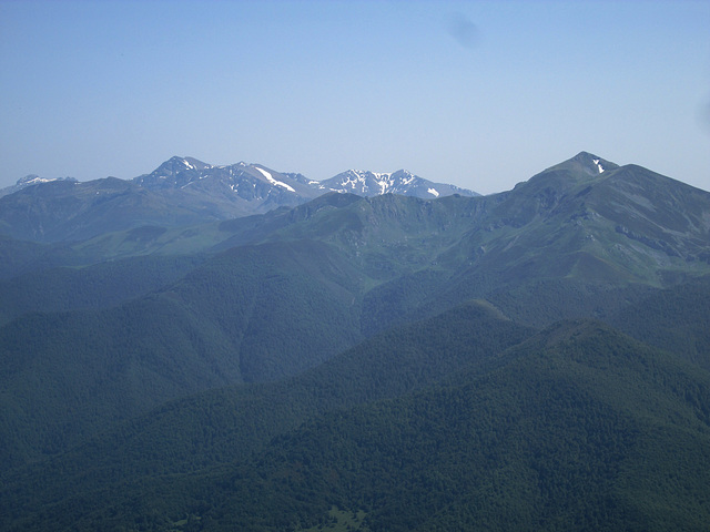 Frozen snow on Europe Peaks. Frozen snow on Europe Peaks.