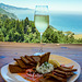 Nepenthe, Big Sur, smoked salmon, Savignon Blanc, and Pacific Coast view!  What's Not to Like!!!
