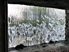 newstead abbey, notts , room behind the c19 waterfall