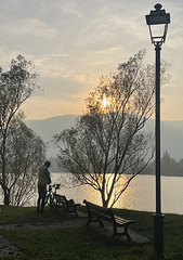 bike and benches