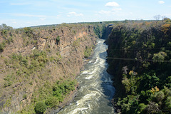 Zambia - Zimbabwe, Zip lines over the Zambezi River Canyon