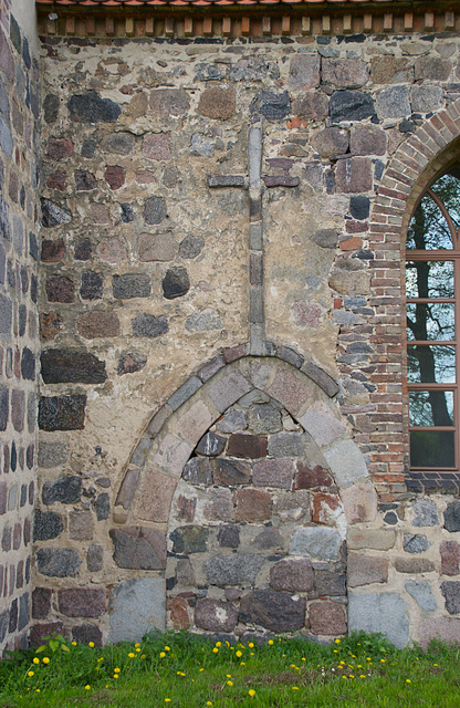 Detail der Dorfkirche Brusendorf