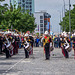 Royal Marine band entertaining at the Pier Head