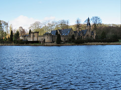 newstead abbey, notts , mid c18 folly fort and c19 stables