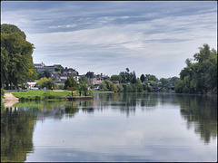 Partie de pêche sur les bords de la Loire