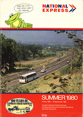 National Express Coach Guide Summer 1980 cover