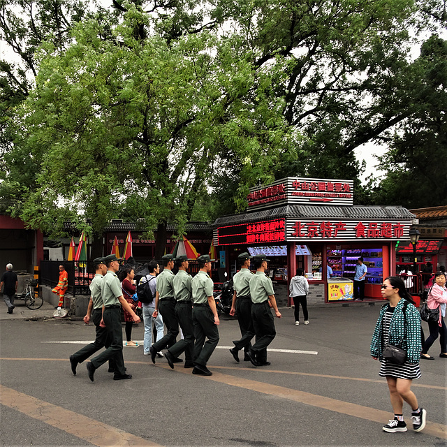 Soldiers outside Forbidden City