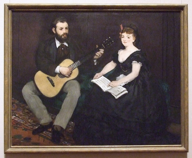 Music Lesson by Manet in the Boston Museum of Fine Arts, July 2011