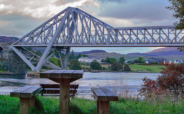 Connel Bridge and Benches