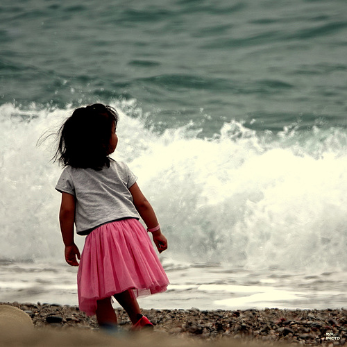 La petite fille... et la grande MER...!