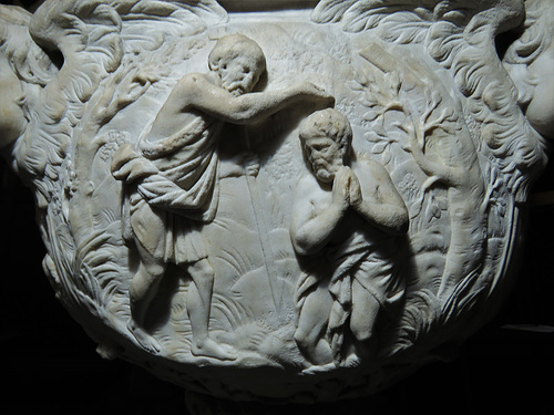 st margaret lothbury (7) baptism of christ on the late c17 font from st olave jewry