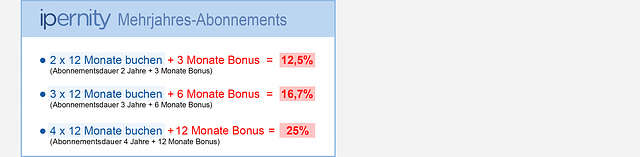 Mehrjahres-Abonnements
